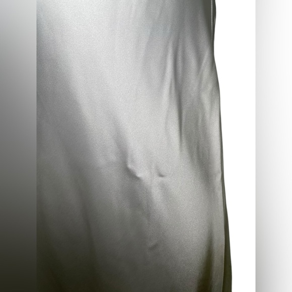 WeWoreWhat White Strapless Satin Midi Dress w/ Flower Necktie Size 14 NWT - Picture 5 of 8